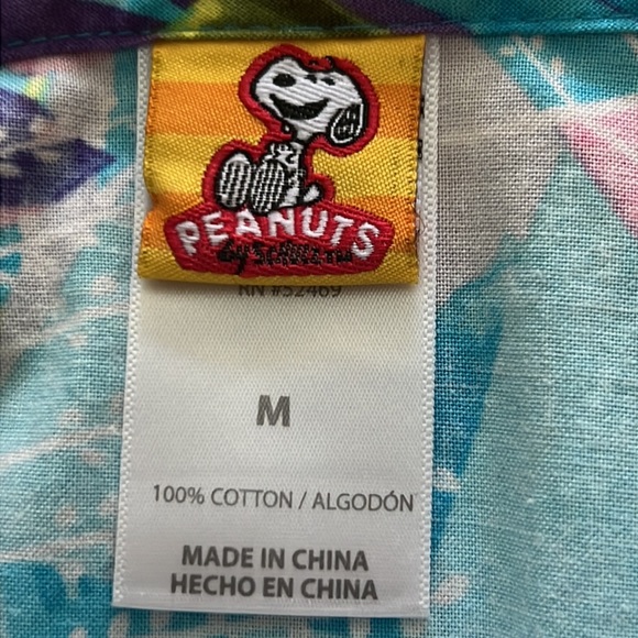 Peanuts Woodstock Scrub Top Size Medium Nurse Doctor Dentist Yellow Purple Blue - Picture 10 of 11